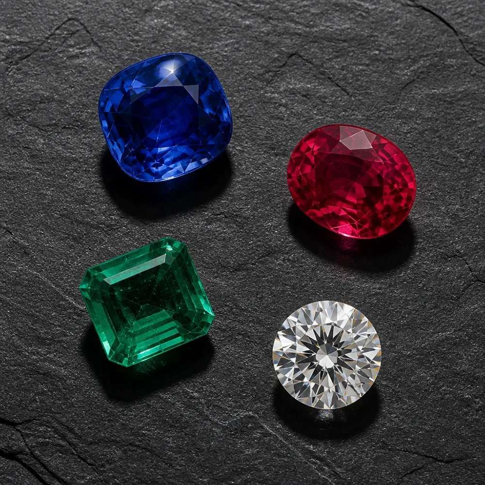 Four premium loose gemstones
